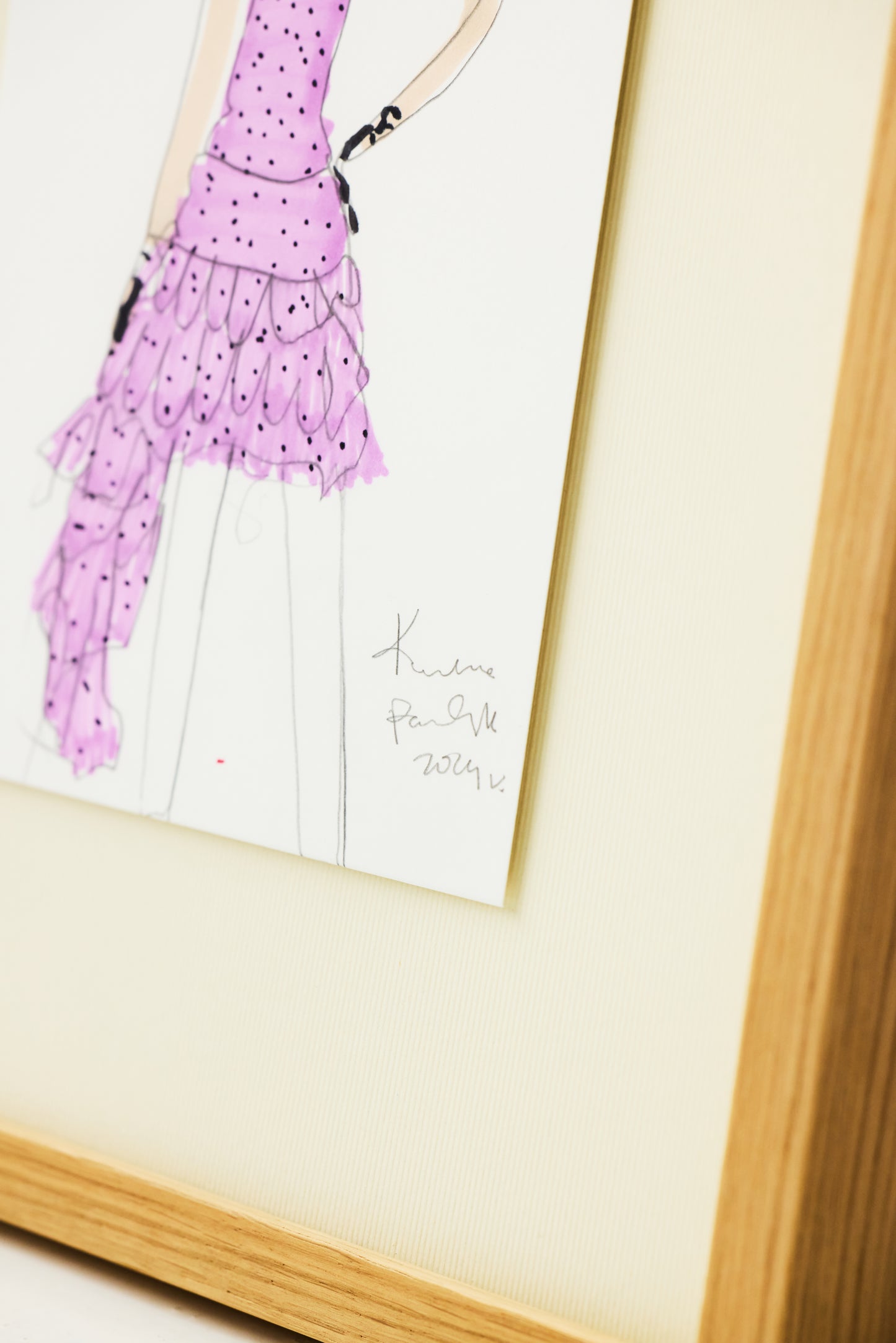 Purple Dress - Fashion Illustration